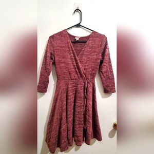 Knit peplum tunic top